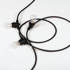 Outdoor Garden Garland Lichterkette GRL 10xE27 IP44 11m Schwarz Kanlux