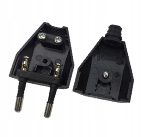 Elektrostecker Flachstecker 2P 25A 250V abnehmbar schwarz ORNO