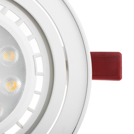 Einbaustrahler beweglich GU10, ES111 Rund Weiß CAPRI + LED GU10, ES111 15W 3000K LUMILED