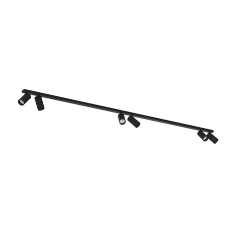 MONO VI 7844 Nowodvorski Schwarz 6xGU10 Aufbaustreifen Reflektor 200cm Modern