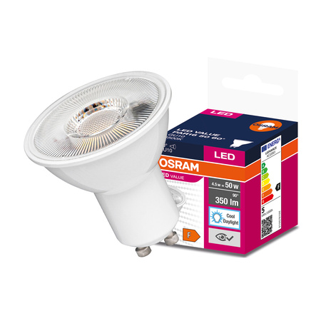 GU10 LED Leuchtmittel 4,5W = 50W 350lm 6500K kalt 60° OSRAM Value