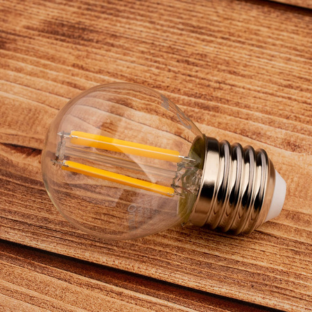 LED Lampen E27 P40 Glühfaden 2W = 25W 249lm 3000K Warm 360° LUMILED