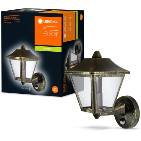 Wandleuchte Außenfassadenwandleuchte mit E27-Sensor Endura Classic Tradition UP Sensor LEDVANCE