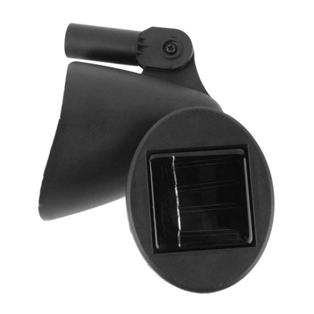 Solar-Gartenlampe LED-Richtungsscheinwerfer mit Dämmerungssensor Schwarz IP44