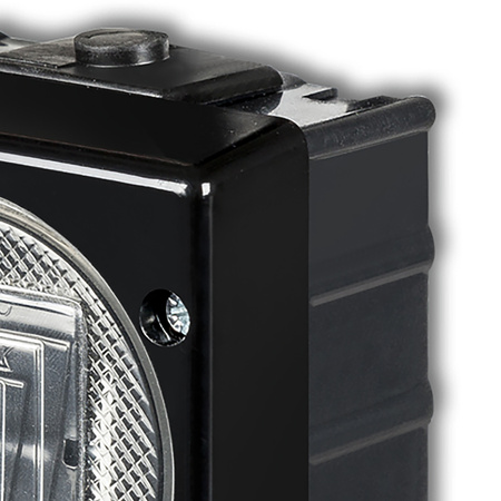 Schalter Hermetischer einpoliger Aufputzschalter Senior IP44 KARLIK Schwarz