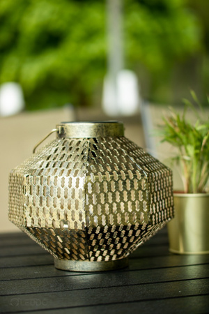 LED-Solarlampe Laterne Garten Glühfaden LATERNE hängend Metall Kupfer