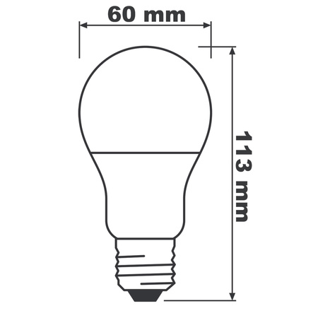 3x LED Lampe E27 A60 8,5W = 60W 806lm 4000K Neutral 200° BELLALUX