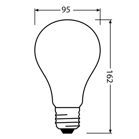 LED Lampen A95 E27 24W = 200W 3452lm 4000K Neutralweiß FILAMENT LEDVANCE