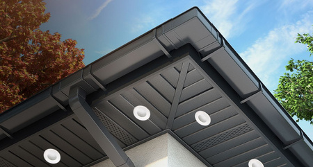 HALOGEN Einbaustrahler IP44, Deckenstrahler Badezimmer Weiß AQUS + LED GU10 5W Neutral LUMILED