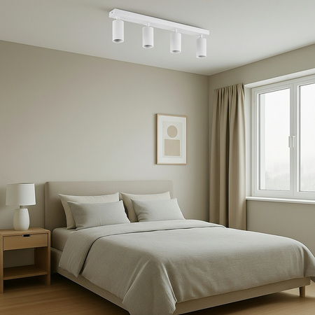 SPOT TUBA Deckenleuchte Reflektor Halogen Leuchte 4x GU10 TABULA LUMILED