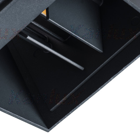 LED-Steigungsleuchte REKA Graphit UP AND DOWN 7W 380lm 4000K Neutral IP54 Kanlux