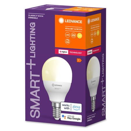 LED Lampe E14 P45 4.9W 470lm 2700K Warm LEDVANCE SMART+ ZigBee Dimmbar