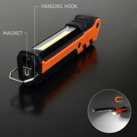 Wiederaufladbare LED-Hand-Taschenlampe 5W 400lm 5 Modi UV Dimmbar Videx