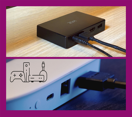 Smart RGBIC LED-Streifen für 75"-85" Monitor TV mit HDMI Sync Box Wi-Fi WiZ