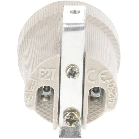 Porzellan-Glühbirnenfassung E27 Weiß PAWBOL