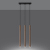 PASTELO 3L 3xG9 Pendelleuchte aus Holz Modern SOLLUX