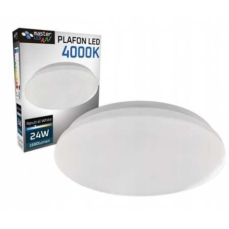 Decken LED Deckenleuchten, Wandleuchte, rund, 24 W, 1680 lm, 4000 K, IP44