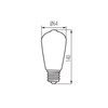 LED Lampen XLED E27 ST64 7W 806lm 4000K Neutral Glühfaden KANLUX