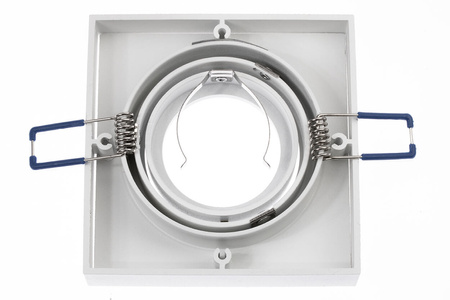 Einbaustrahler GU10, Einbauspot HALOGEN 20mm Quadrat Tube beweglich Weiß MIDI LUMILED