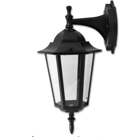 Gartenlampe Elevation Wandlampe Laterne E27 Schwarz VICTORIA unten