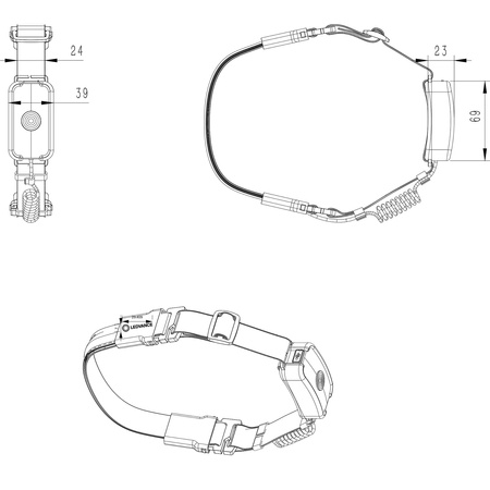 VALUE CLASS COB 3W 300lm 4000K USB-C LEDVANCE Wiederaufladbare LED Flexible Kopftaschenlampe