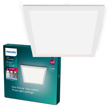 Plafond Panel LED-Anbauleuchte TOUCH 12W 2700K 30cm Dimmbar Weiß PHILIPS