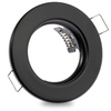 Einbaustrahler GU10, MR16 Einbauspot HALOGEN Runde Fest Schwarz Blech ARDALI LUMILED