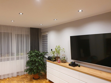 Einbaustrahler GU10, Einbauspot HALOGEN Quadrat Schwarz CLARO LUMILED