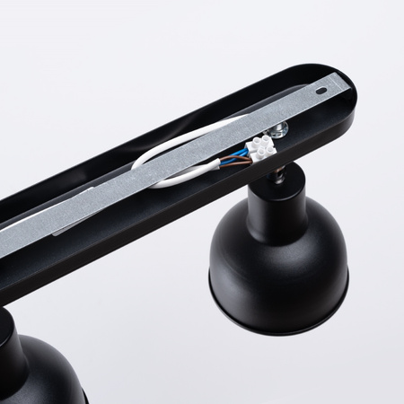 Deckenleuchte ELBA 2xE27 Reflektor Beweglich Schwarz Loft SOLLUX