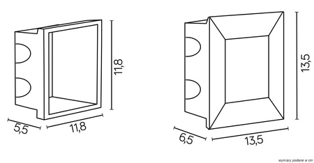 Gartenleuchte für den Außenbereich LED-Wandeinbauleuchte Led Inox D 04 3,5 W 195lm 3000 K warm Su-Ma