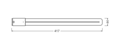 LED Lampen DULUX 2G11 18W = 36W 2300lm 4000K Neutralweiß FILAMENT LEDVANCE