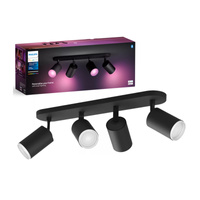 Philips HUE Weiß und Farbe Ambiance Fugato Lampe 4x4.2W Bluetooth Zigbee