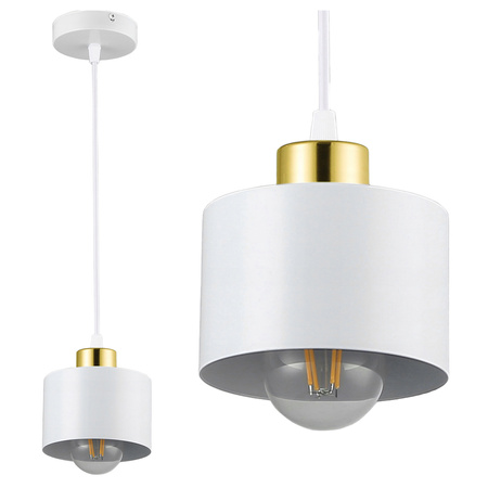 Masterled E27 Weißgold Elza Deckenleuchte zum Aufhängen