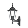 Gartenlampe Wandleuchte E27 mit Bewegungssensor Mattschwarz VT-751 V-TAC