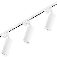 1.5m Stromschiene + 3x Schieneinstrahler GU10 Weiß RITI LUMILED