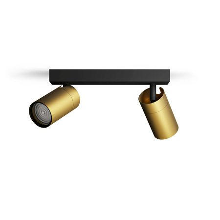 Reflektor-Deckenleuchte 2x GU10 IP44 Kupfer-Schwarz Kosipo Philips