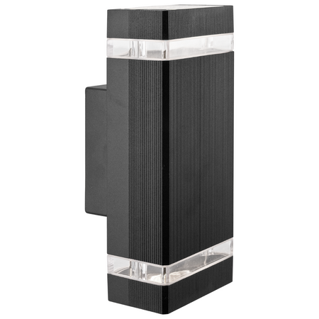 Auf- und absteigende Gartenwandleuchte Gilbert 2xGU10 Y218 Ip44 GOLDLUX (Polux) schwarz