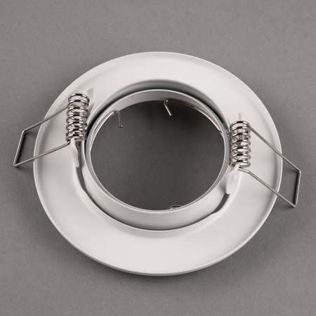 Einbaustrahler GU10, MR16 Einbauspot HALOGEN Runde beweglich Weiß Blech AURELI LUMILED