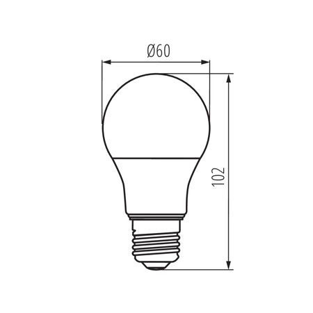 LED Lampen IQ-LED E27 A60 4.2W 500lm 4000K Neutral KANLUX