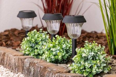 LED Solar Gartenlampe Drive 5500-6000K IP44 38cm Dämmerungssensor