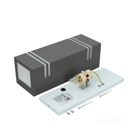 Gartenfassadenleuchte Wandleuchte Up and Down LED QUAZAR 7 GU10 IP44 GRAU KOBI