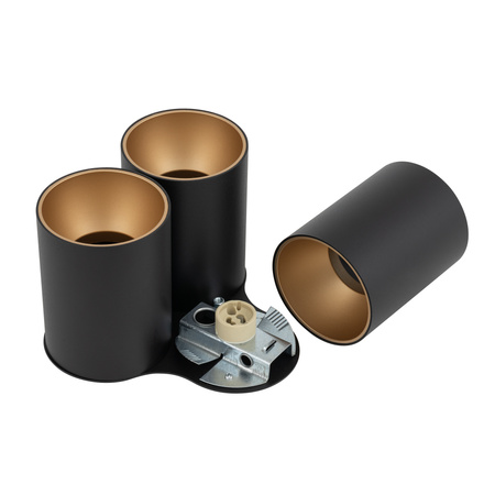 EYE TONE III Deckenleuchten 8092 Nowodvorski Schwarz-Gold 3xGU10 Deckenstrahler Modern