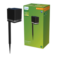 Garten-Solar-Säulenleuchte 54cm LED 1.8W 200lm 2700K mit Dämmerungssensor Virona Philips
