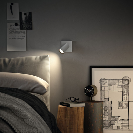 LED-Deckenleuchte PAISLEY GU10 Reflektor bewegliche Leuchte Grau PHILIPS