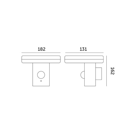 Solar-LED-Gartenwandleuchte 5,5W 4000K Schwarz Elevation Lamp SOLARIS 2 Kobi