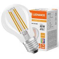 LED Lampen A60 E27 4.2W = 40W 470lm 2700K Warmweiß FILAMENT DIMMABLE LEDVANCE