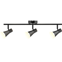 Decken-/Wandleuchte verstellbar 12.6W LED BERG 3 schwarz 3000K GOLDLUX (Polux)