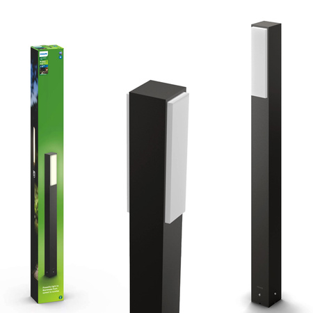 LED-Gartenleuchte für den Außenbereich STRATOSPHERE myGarden 2x4,5W 2700K IP44 Mast 77cm Anthrazit PHILIPS