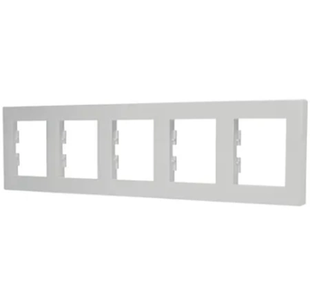 5-facher horizontaler Rahmen für den fünffachen weißen Asphora-Sockel