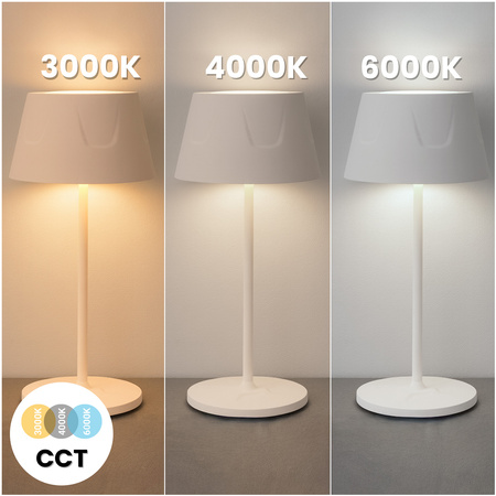 FIORA LUMILED LED Garten Stehend Dekorativ Tisch Nachtlicht USB Dimmbar Touch Weiß